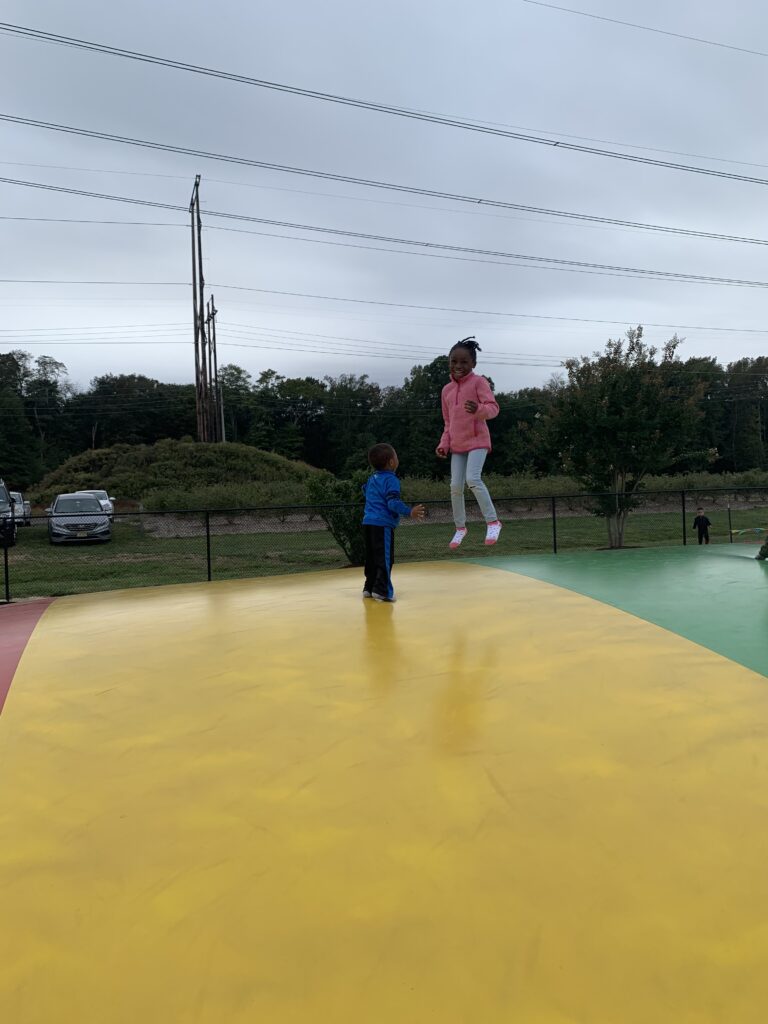 jumping on the big bounce at happy day farm