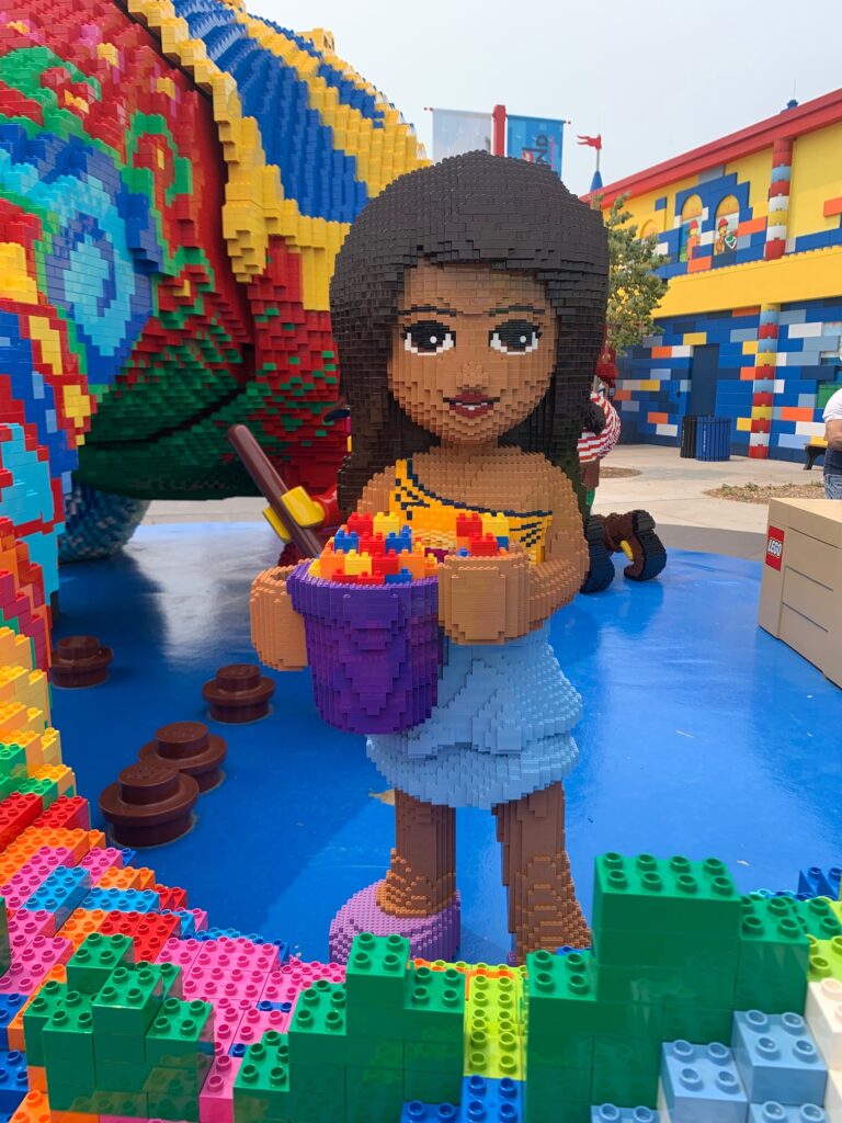 A polly lego at Legoland NY