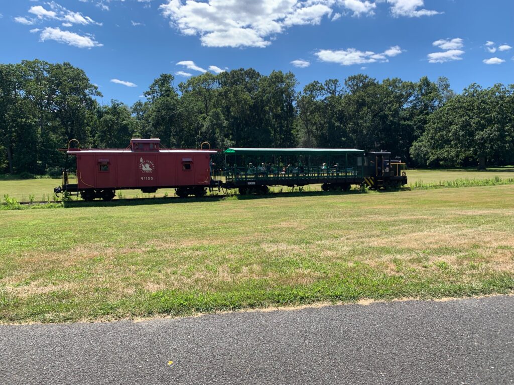 The steam train at Allaire State Park